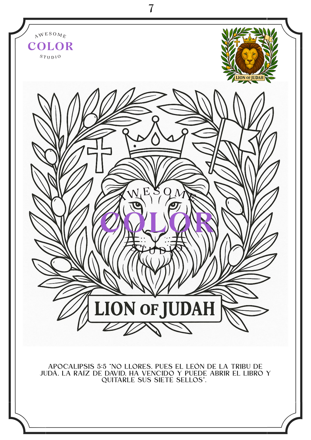 Libro de Colorear - Creaciones Bíblicas