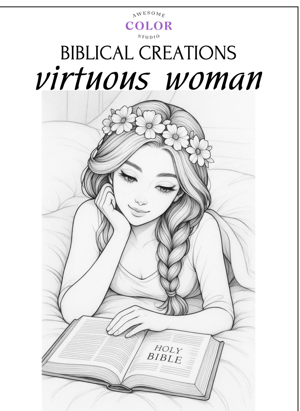 Coloring Book - Virtuous Woman Proverbs 31